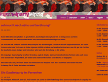 Tablet Screenshot of leipziger-kuschelparty.de